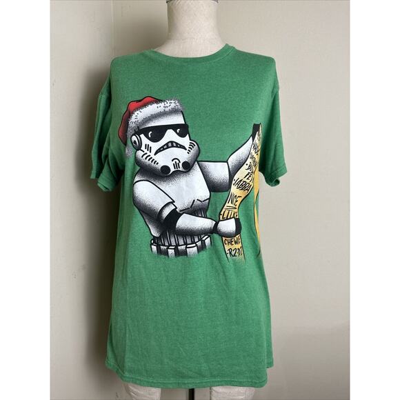STAR WARS Stormtrooper Naughty List Christmas Holiday Graphic Tee Shirt Size S - Picture 1 of 7